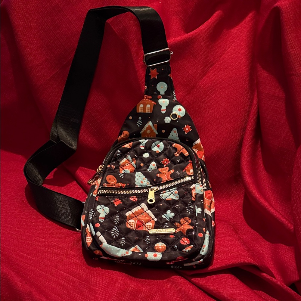 Christmas Quilted Sling Bag